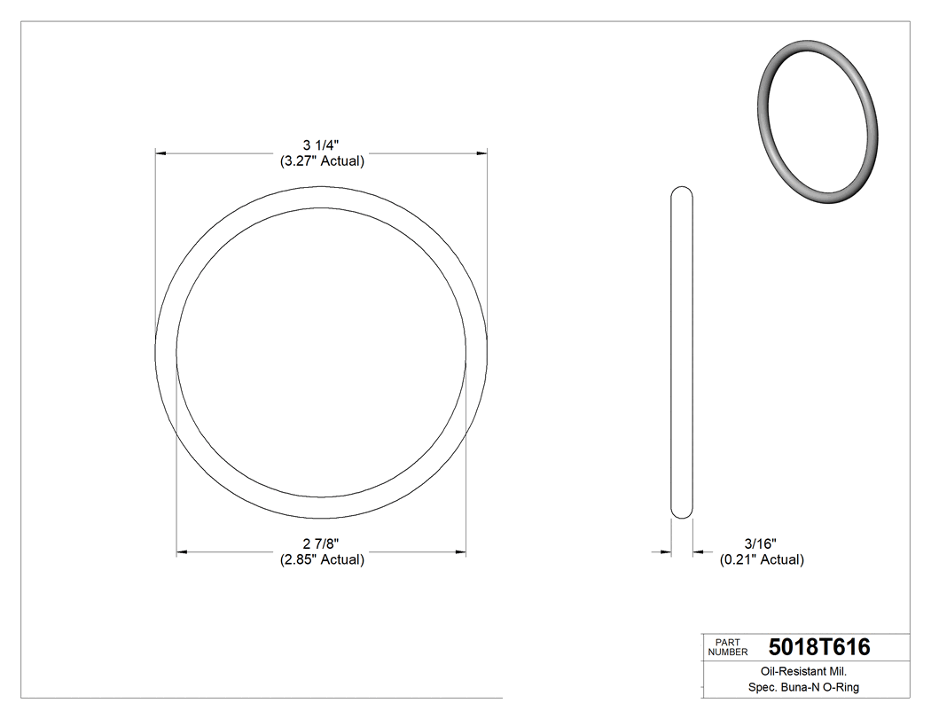 Technical drawing - 5018T616